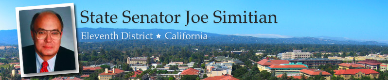 State Senator Joe Simitian - 11th District - California State Senator Joe Simitian - 11th District - California